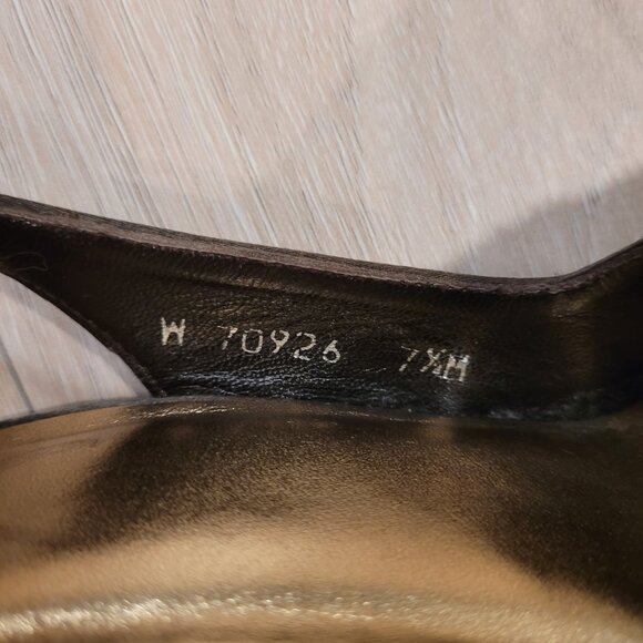 STUART WEITZMAN | Satin Slingback Open Toe Heels | Sz. 7.5 - Picture 9 of 10